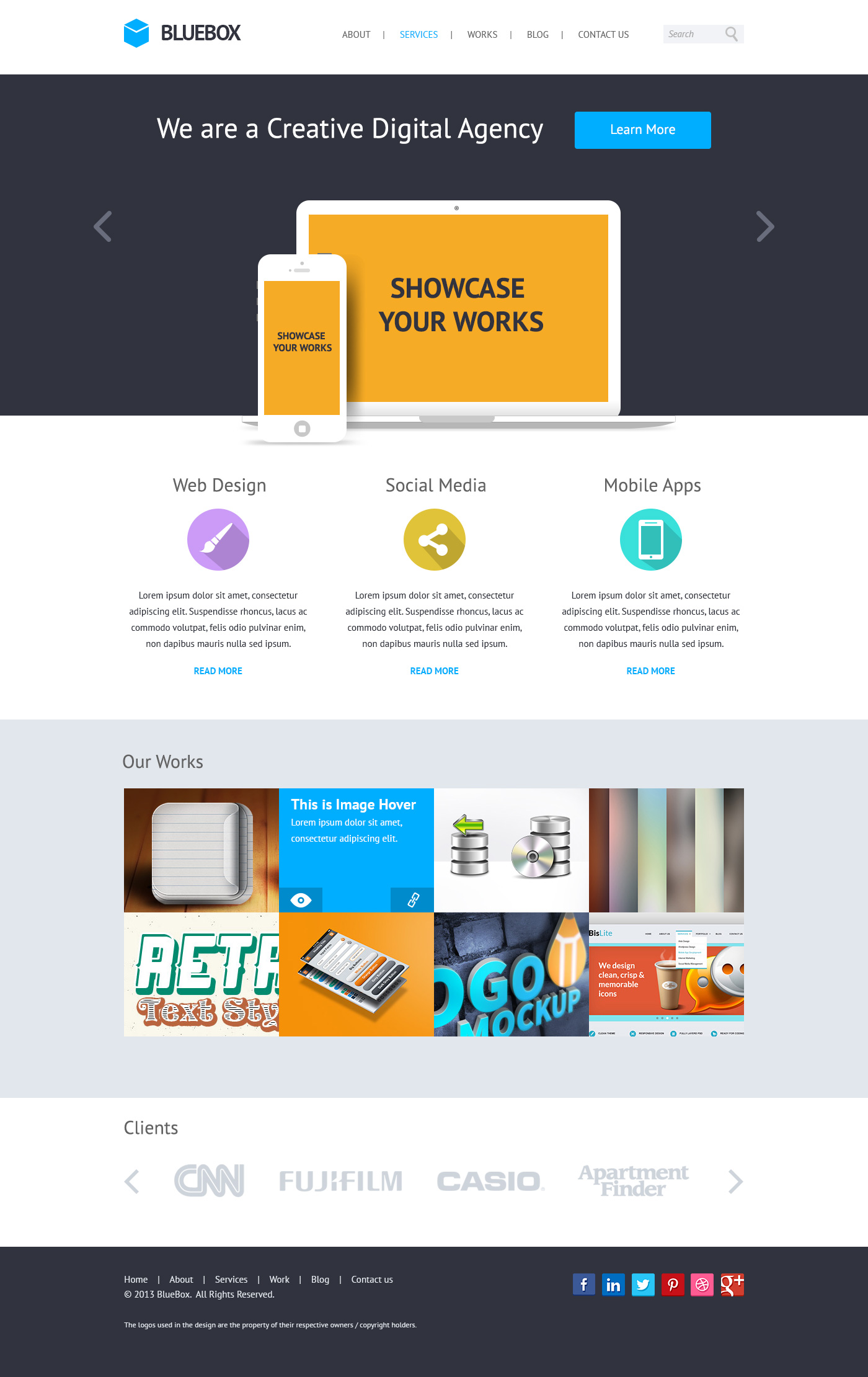 best graphic design website templates